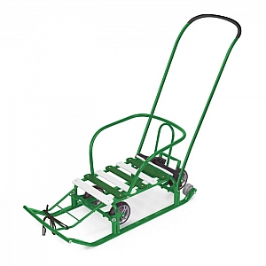 Санки детские Nika Тимка 5 Универсал Т5У/З выдвижные колеса зеленый