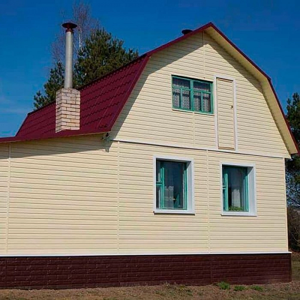 Сайдинг Ю-Пласт Корабельный брус Кофе с молоком 3.05 м