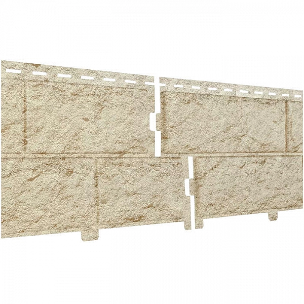 Фасадная панель Ю-Пласт Стоун-Хаус Камень золотистый с двойным замком 3.025 м