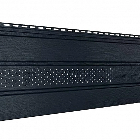 Софит Ю-Пласт Классик Графитовый с частичной перфорацией 3 м