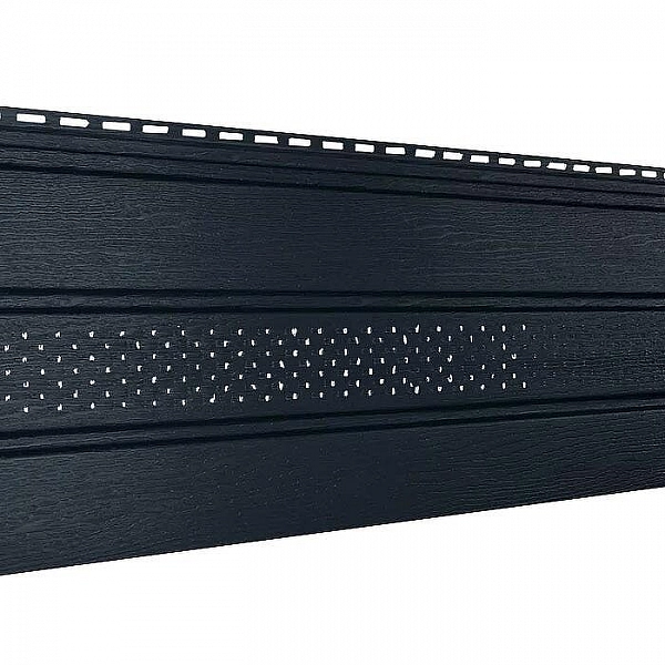 Софит Ю-Пласт Классик Графитовый с частичной перфорацией 3 м