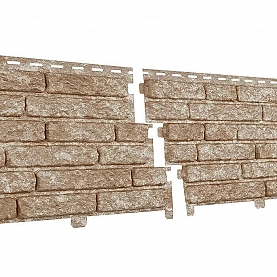 Фасадная панель Ю-Пласт Стоун-Хаус Кварцит светло-бежевый 2 м