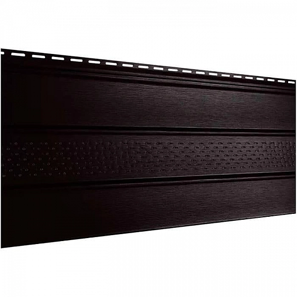 Софит Ю-Пласт Pro Темно-коричневый с частичной перфорацией 3 м