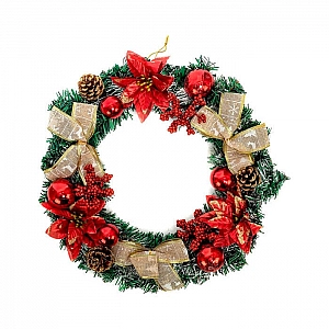 Венок рождественский Ausini VT19-20424 40 см