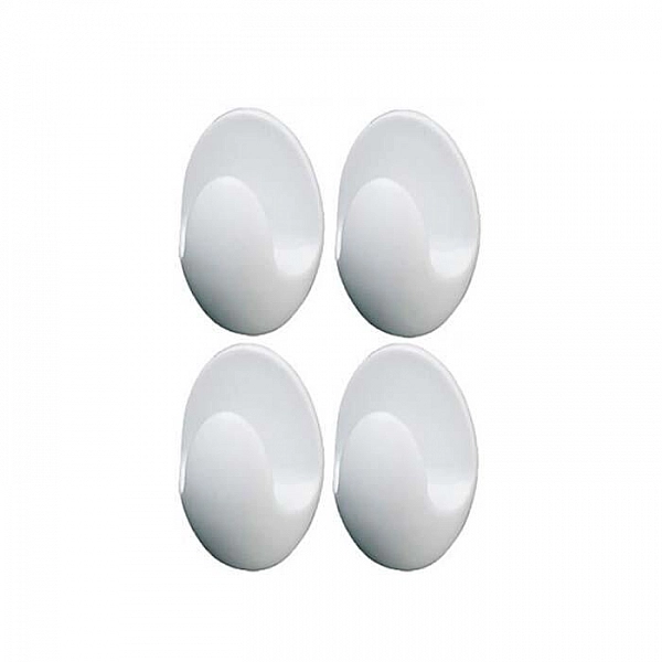 Крючок Bisk Trendy 05755 самоклеящийся белый 4 шт