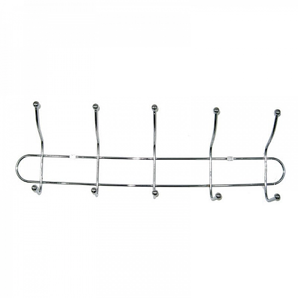 Вешалка DomiNado H05 на 5 крючков из стали с хромовым покрытием 45*14 см