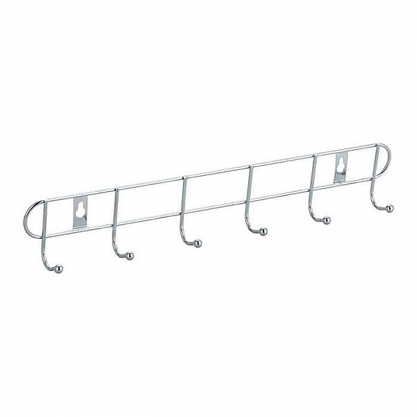 Вешалка в ванную на 6 крючков Рыжий Кот ELINE-WH-2 312057