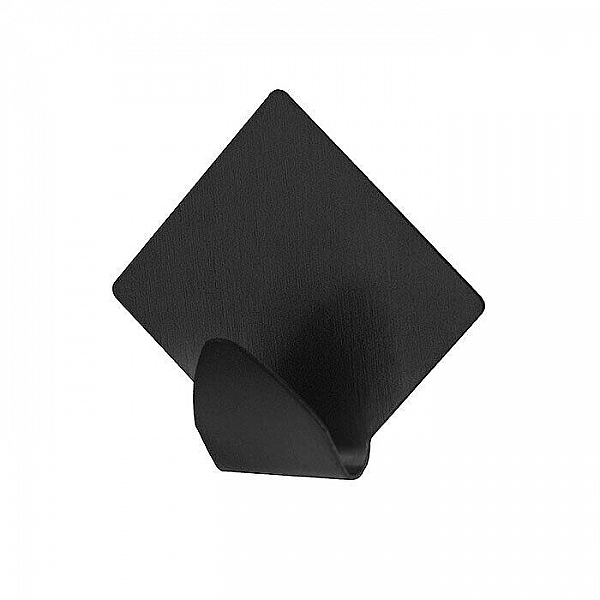 Крючок Bisk Trendy Karo 08281 самоклеящийся металлический черный 2 шт