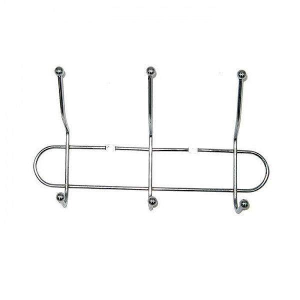 Вешалка DomiNado H03 на 3 крючка из стали с хромовым покрытием
