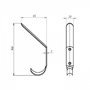 Крючок-вешалка Металлист № 4 цинк. Изображение - 2