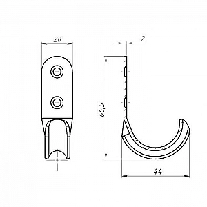 Крючок-вешалка Металлист № 7 цинк. Изображение - 2