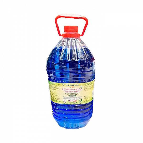 Удобрение Зеленая линия для комнатных цветов и цветочных клумб 5 л