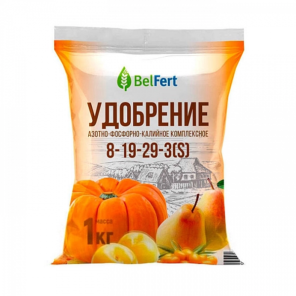 Удобрение BelFert АФК 8-19-29-3(S) комплексное 1 кг