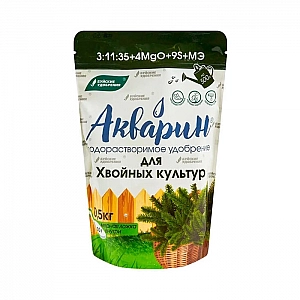Водорастворимое удобрение Буйские удобрения Акварин для Хвойных культур 0.5 кг