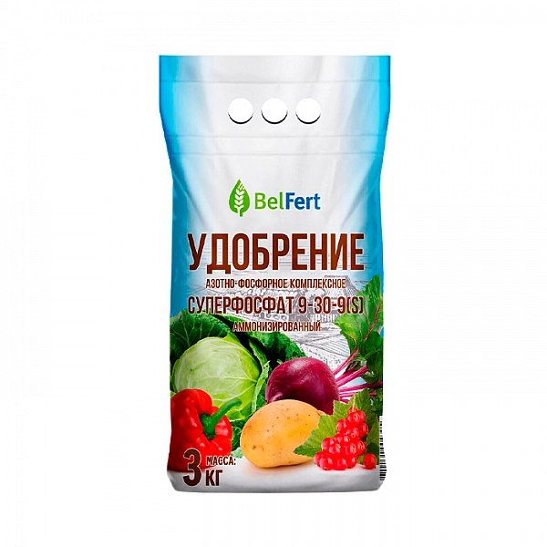 Суперфосфат BelFert аммонизированный марка 9-30 3 кг