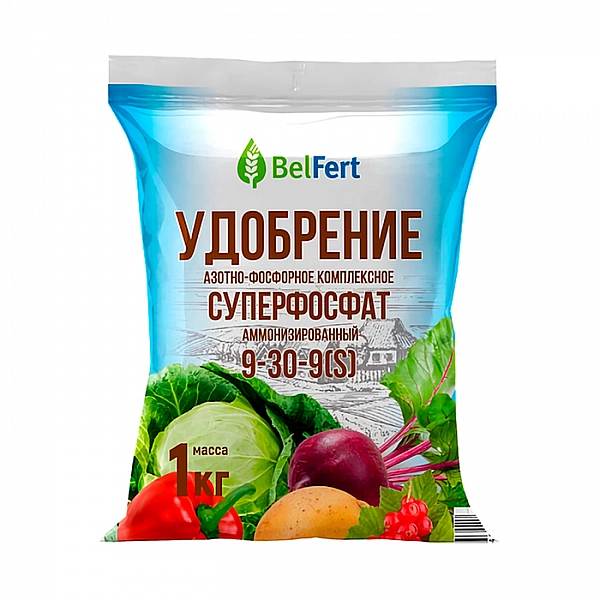 Суперфосфат BelFert аммонизированный марка 9-30 1 кг