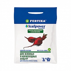 Минеральное удобрение Fertika Leaf Power Ф03224 для зеленых и корнеплодных культур водорастворимое 15 г