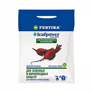 Минеральное удобрение Fertika Leaf Power Ф03224 для зеленых и корнеплодных культур водорастворимое 15 г