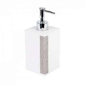 Диспенсер Bisk Линдос 134347 белый с полоской страз