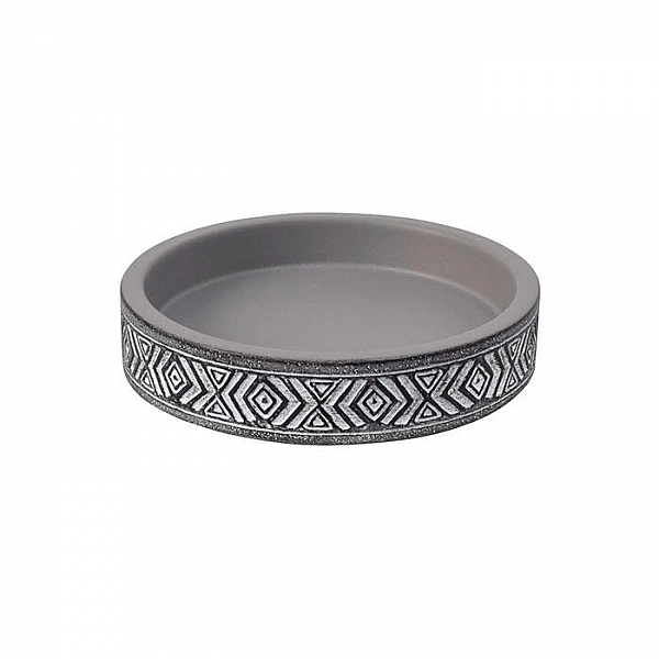 Мыльница серый Bisk Lomo 08396