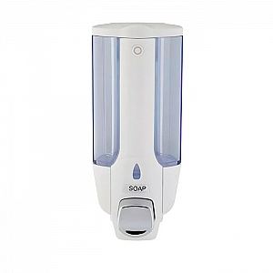 Диспенсер для мыла Bisk 282445 пластмассовый белый 380 мл