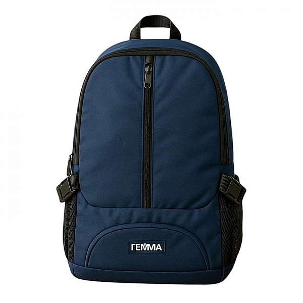 Сумка Monogramma Metropol синяя с логотипом Гемма