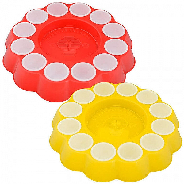 Блюдо для кулича и яиц МультиДом Цветок БМ76-153