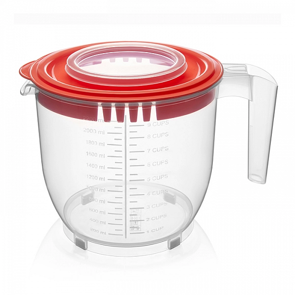 Емкость для миксера блендера 459 2.2 л прозрачный/коралловый