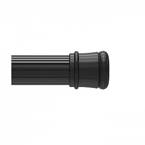 Карниз для ванной комнаты раздвижной Milardo Easy 014A200M14 110-200 см черный. Изображение - 1