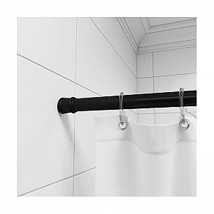Карниз для ванной комнаты раздвижной Milardo Easy 014A200M14 110-200 см черный. Изображение - 2