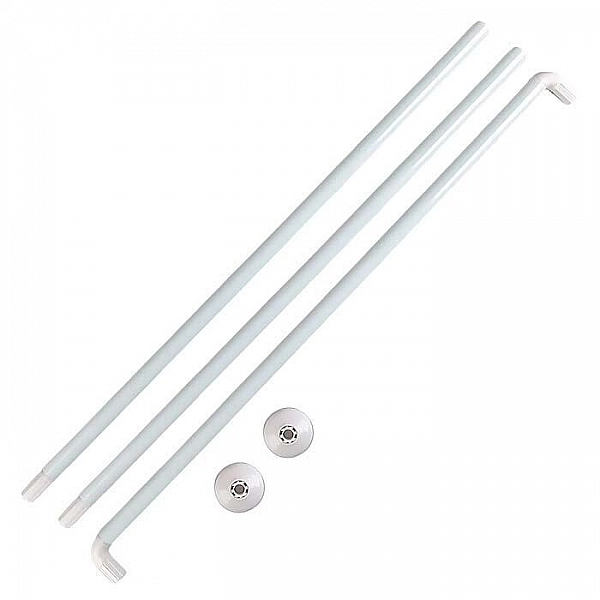 Карниз для ванной комнаты угловой MonAmi 8017-U90 90*90*90 см