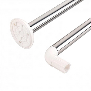 Карниз для ванной комнаты угловой MonAmi 8018-L80 80*80 см. Изображение - 1