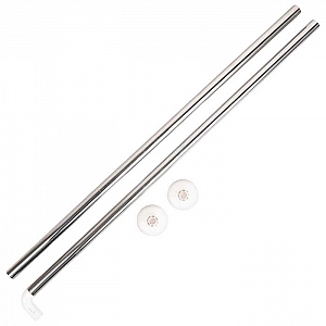Карниз для ванной комнаты угловой MonAmi 8018-L90 90*90 см