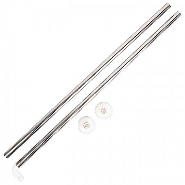 Карниз для ванной комнаты угловой MonAmi 8018-L90 90*90 см