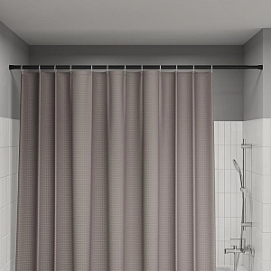 Карниз для ванной комнаты раздвижной Iddis Elegante SRB0120i14 110-200 см черный. Изображение - 1