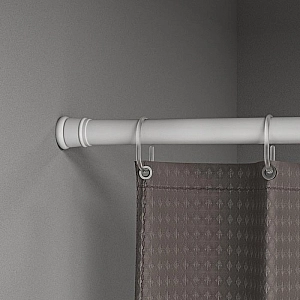 Карниз для ванной комнаты раздвижной Iddis Elegante SRW0120i14 110-200 см белый. Изображение - 2