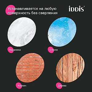 Карниз для ванной комнаты раздвижной Iddis Elegante SRC0120i14 110-200 см серый. Изображение - 7