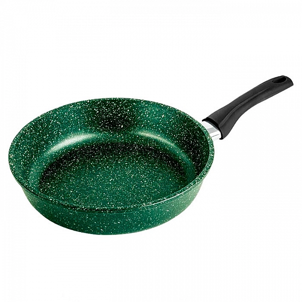 Сковорода Горница Сияние Green с2451Gr пластиковая ручка без крышки 240 мм