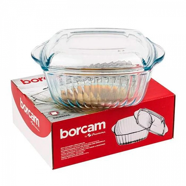 Кастрюля Borcam 59029 1017148 квадратная с крышкой 2 л