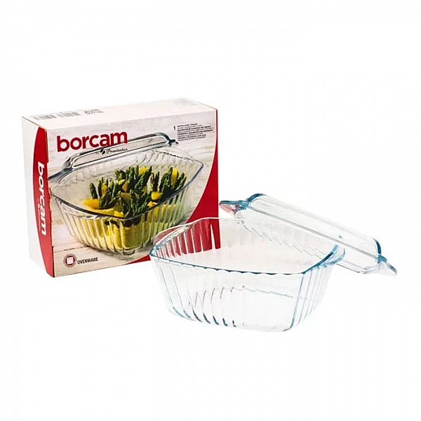 Кастрюля Borcam 59049 1017154 квадратная с крышкой 3 л