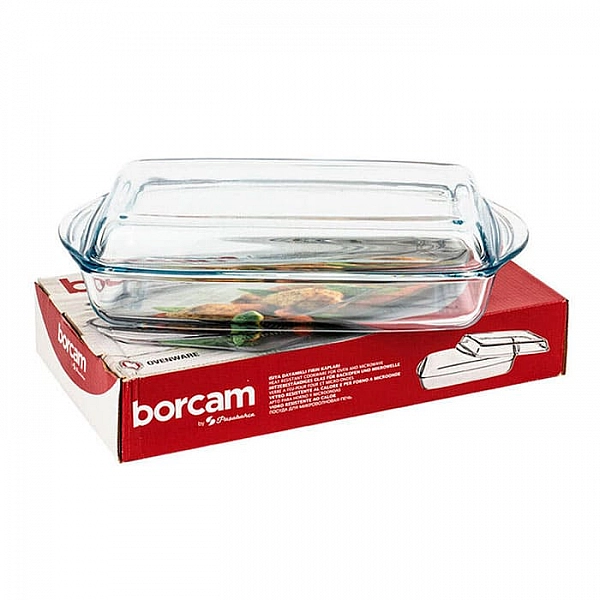 Кастрюля Borcam 59009 1017140 прямоугольная с крышкой 2 л