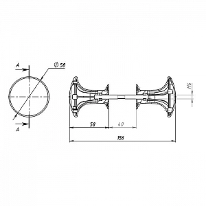 Ручка-кнопка Металлист РК1-7 пластмасса белая. Изображение - 1