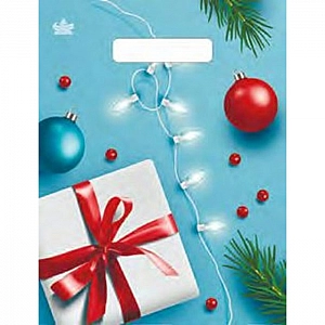 Пакет Тико-пластик Подарок и шарики ВНР49693 ПЭ с вырубной неусиленной ручкой 23*30 см