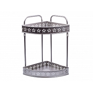 Полка для ванной комнаты Home Line ME12018 183593 угловая металлическая двухъярусная