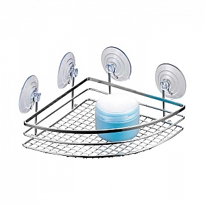 Полка для ванной комнаты Axentia Кассандра 280867 угловая металлическая