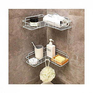 Полка для ванной комнаты DomiNado CY-0111 угловая стальная. Изображение - 1