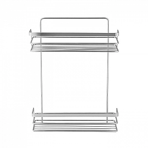 Полка для ванной комнаты Bisk Niagara 08435 двухъярусная хром