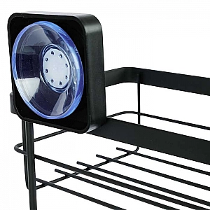 Полка для ванной комнаты Axentia 135968 двухъярусная черная. Изображение - 2