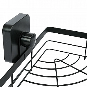 Полка для ванной комнаты Bisk Axentia 135970 угловая черная. Изображение - 1