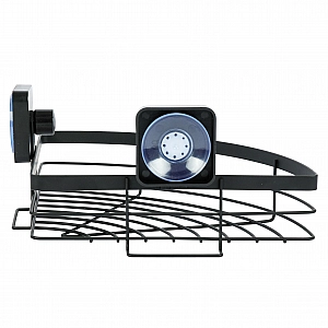 Полка для ванной комнаты Bisk Axentia 135970 угловая черная. Изображение - 3